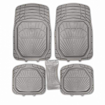 Коврик салона SKYWAY Rain-3 5пр. Ванночка Полиуретановый Серый (п:77*52см,с:26*60см,з:47*50см)